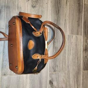 Dooney & Bourke Black and Brown Satchel
